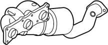 18407596875 Catalytic Converter with Integrated Exhaust Manifold