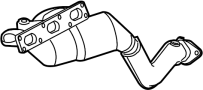 18407545306 Catalytic Converter with Integrated Exhaust Manifold