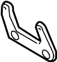 18207544261 Bracket. Exhaust. Muffler. Center. (Front)