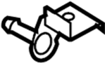 18307526194 Bracket. Exhaust. Muffler. (Rear)