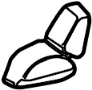 61316958529 Cover. Seat. Track. (Front, Lower)