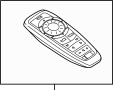 65129231373 DVD Player Remote Control (Rear)