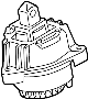 22116777373 Mount. Engine. (Left, Front)