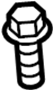 31306795151 Screw. Bolt. Strut. Support. Mount. (Upper)