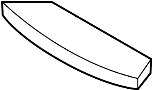 Pad. Seat. Cushion. (Front, Lower). Foam for Seat Cushion.