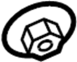 16131183133 Nut. Shield. Retainer. Filter. Tank. (Lower)