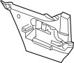 51127184768 Bumper Cover Support Rail (Right, Rear)