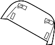 52107319057 Seat Back Panel (Rear, Upper)