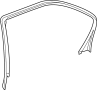 Door Reveal Molding (Left, Rear)