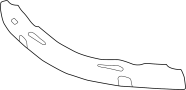 Bumper Cover Reinforcement Beam (Lower). Underlying structural.