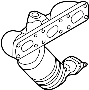 Catalytic Converter with Integrated Exhaust Manifold