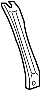 Bracket. (Left, Front). A Bracket for a radiator.