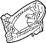 51217191572 Exterior Door Handle Base