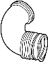 Engine Air Intake Hose (Left, Upper)