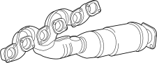 18407548942 Catalytic Converter with Integrated Exhaust Manifold