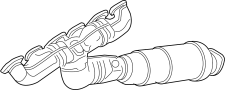 18407548943 Catalytic Converter with Integrated Exhaust Manifold