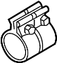 Clamp. Pipe. Muffler. (Front, Rear). Clamp for Exhaust.