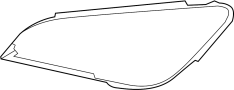 63117225238 Gasket. Headlight. (Right, Upper)