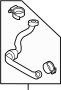 17127591088 Engine Coolant Overflow Hose. Vent Hose.