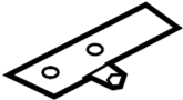 18207590549 Holding strap. Muffler bracket. (Left, Front, Rear)