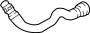 17128648397 Coolant hose. Line heating return pipe.
