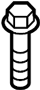 7119908517 Screw. Bracket. Mount. Engine. Support. (Front)