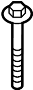 22326865850 Transmission Crossmember Bolt
