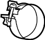 18307614699 Clamp. Pipe. Muffler. (Front, Rear)