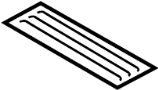 51169354194 Console Mat (Rear)