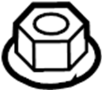 7147266441 Bumper Impact Bar Nut