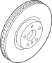 View Brake disc, ventilated, left Full-Sized Product Image 1 of 1