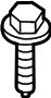 Bolt. Suspension. Crossmember. (Front, Rear). Attaches the radius arm.