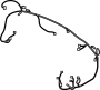 61129890959 Parking Aid System Wiring Harness (Rear)