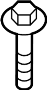 7119907490 Screw. Bolt. Thermostat. Engine. Water.