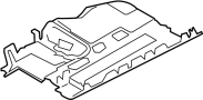 51459236591 Cover. Trim Panel Foot Controls. (Lower)