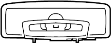 Lamp. Dome. (Front). A Dome light. A reading.