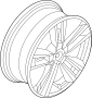 36116884022 Disk wheel, light alloy.