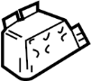 41147127387 Crash box. Extension. (Left, Front)