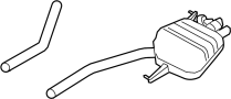 18307646961 Exhaust Muffler (Left, Rear)
