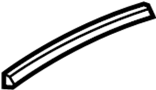 54347310621 Retainer. Top. Convertible. Seal Bracket. Support rail, center. (Left)