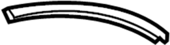 54347248375 Top. Convertible. Retainer. Rail gasket. Seal Bracket. (Left, Front, Rear)