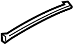 54347248371 Convertible Top Seal (Left)