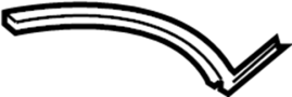 54347322309 Convertible Top Seal (Left, Rear)