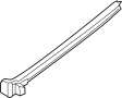51377221303 Quarter Glass Seal (Left)