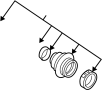 33213421366 CV Joint Boot Kit