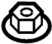 Nut. Hex. Impact. Bar. (Lower). A/C Compressor Nut.