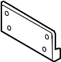 51117210473 License Plate Bracket