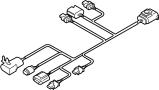 61129304728 Harness. Set of cables, apro. (Front)