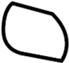51118052110 Headlight Washer Cover