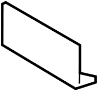 51117338528 License Plate Bracket